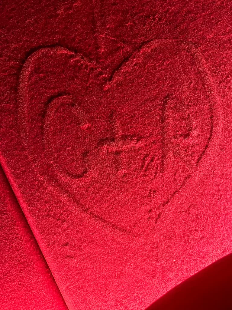 Red Velvet wall written on in speakeasy