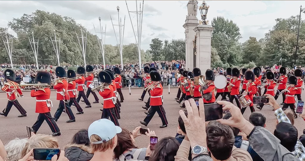 Guard change at Buckingham Palace