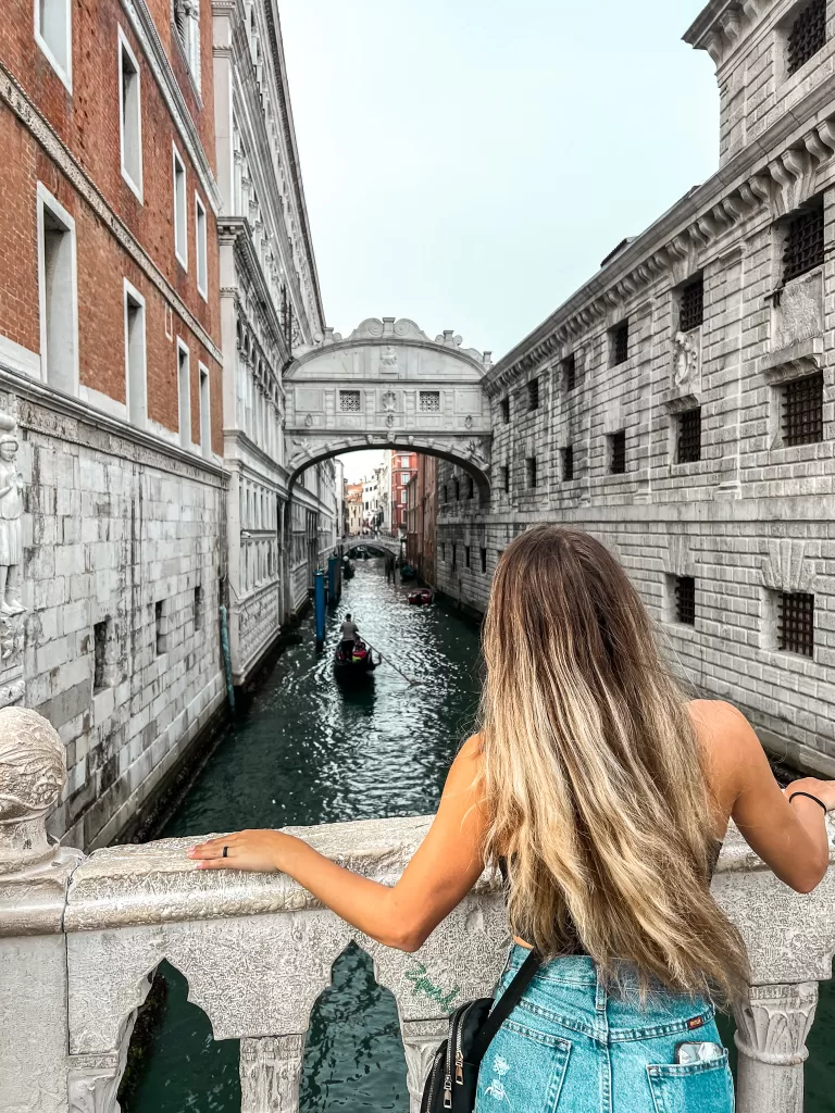 bridge overlooking the canal