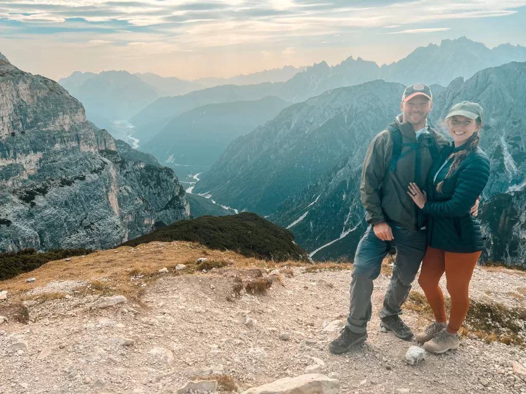 Dolomites viewpoint on the loop hike