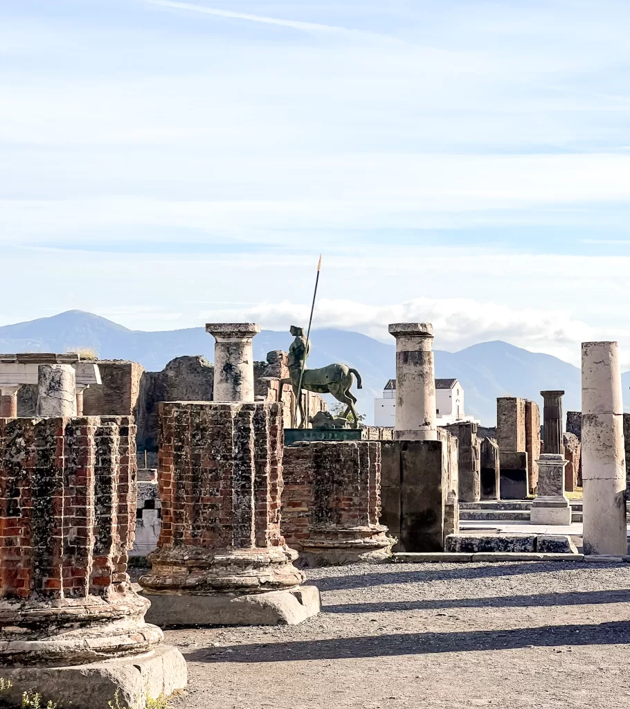 Statue in Pompeii just outside of Naples