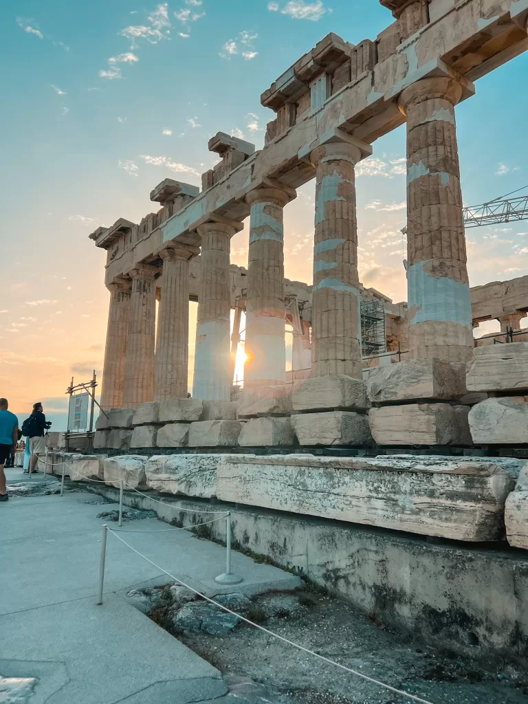 The Acropolis in Athens Greece