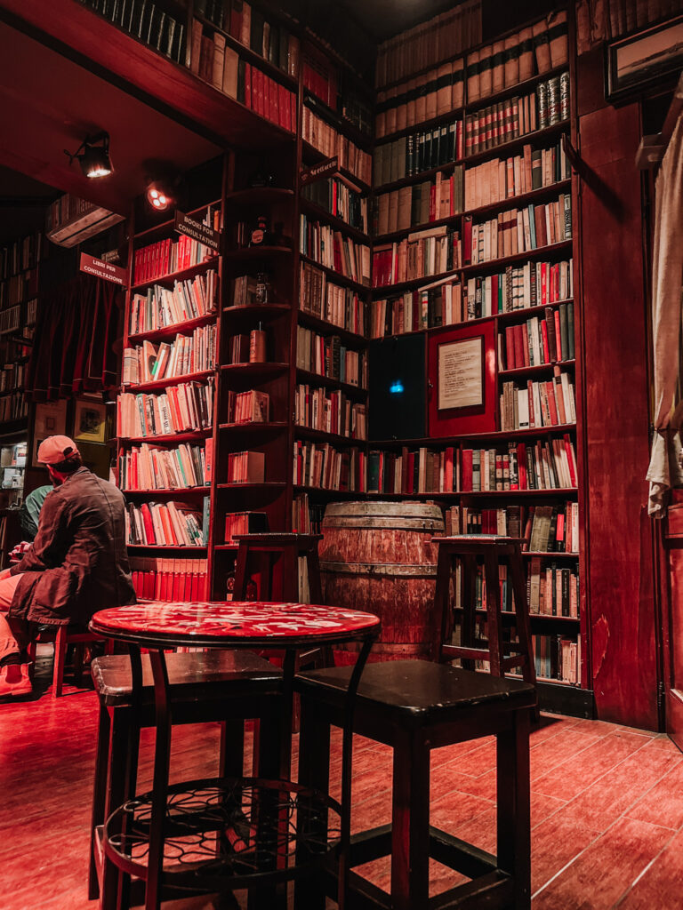 Inside of bar in Naples